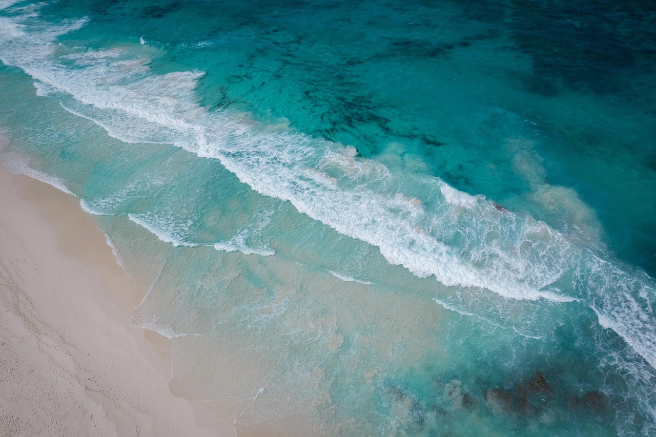 Turquoise Pacific surf along the California Central Coast